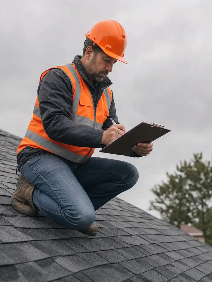 Roofer fastening drip edge